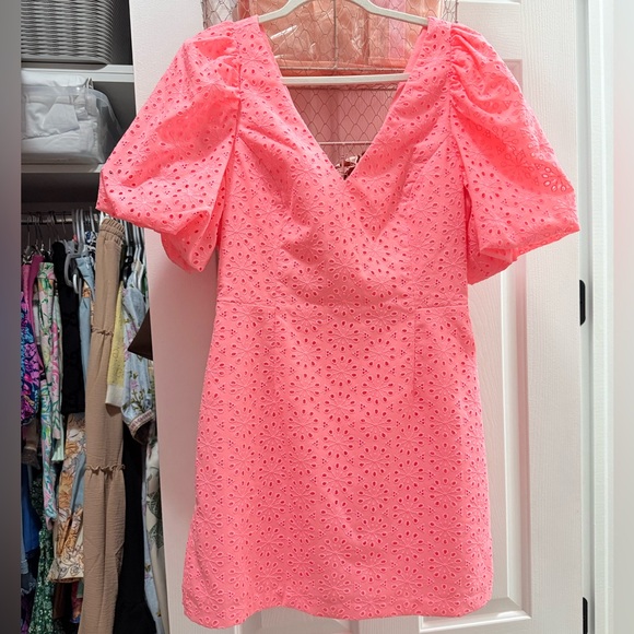 Lilly Pulitzer Coral Eyelet Dress - Picture 5 of 9